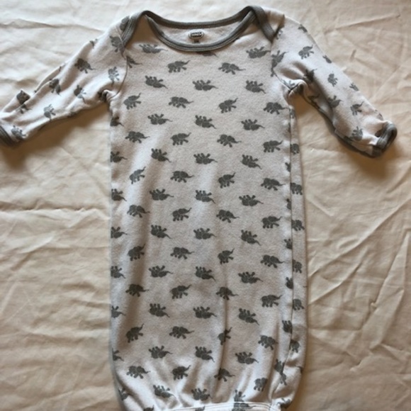 Long Sleeve Elephant Bodysuit Size 0-6 month - Picture 2 of 5